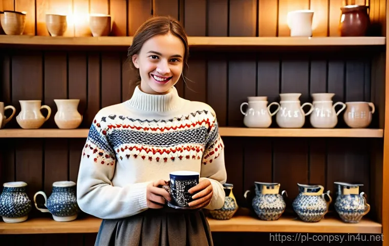 소비자 감정적 결정을 유도하는 마케팅 기법 - **Prompt:** A young Polish woman, around 25-30 years old, stands inside a charming, well-lit boutiqu...