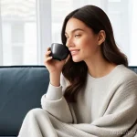 사회적 상호작용과 감정적 소비 행동 - **Prompt: The Allure of an Emotional Purchase**
    A young woman in her late 20s or early 30s is se...