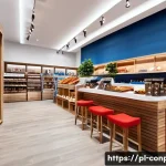 Home 22 감정적 상호작용과 소비자 행동 - A modern Polish retail store interior designed to evoke positive emotions and immediate purchase dec...
